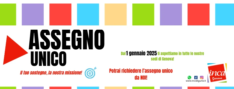 Assegno Unico: dal 1 gennaio 2025 potrai richiederlo nelle sedi di Genova
